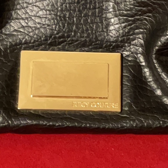 JUICY COUTURE BLACK LEATHER BAG - Picture 2 of 10